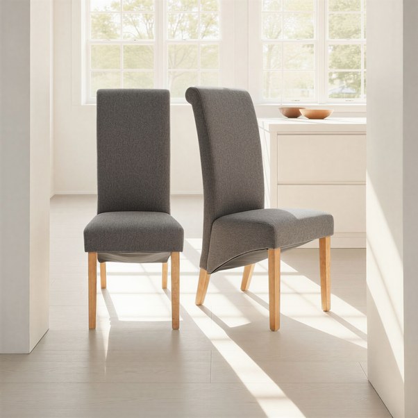 Chester Grey Dining Chairs — Pair