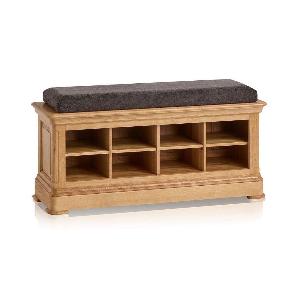 Canterbury Oak Shoe Storage Bench